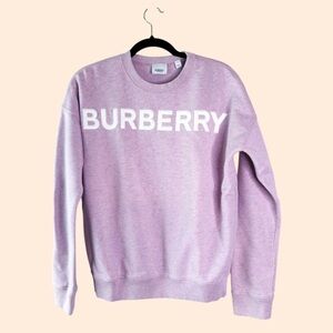 Burberry women small Lilac Logo Crewneck Sweatshirt or 14y kids